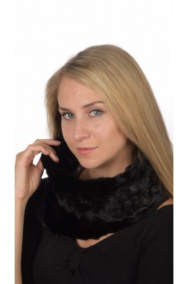 Black Mink Fur Neck Warmer